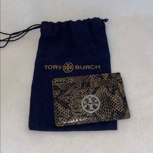 Tory Burch leather Reva card case